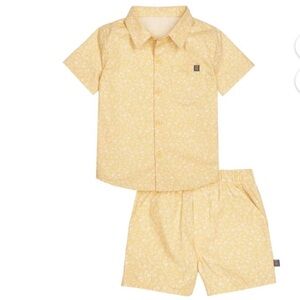 SOLDModern Moments Gerber Boys 3T Button Shirt Shorts Set Cotton NWOT